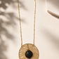 Golden Web Swarovski Crystal Pendant Necklace