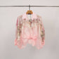 Tunic in printed Tencel and silk – KD8971-3: Rose