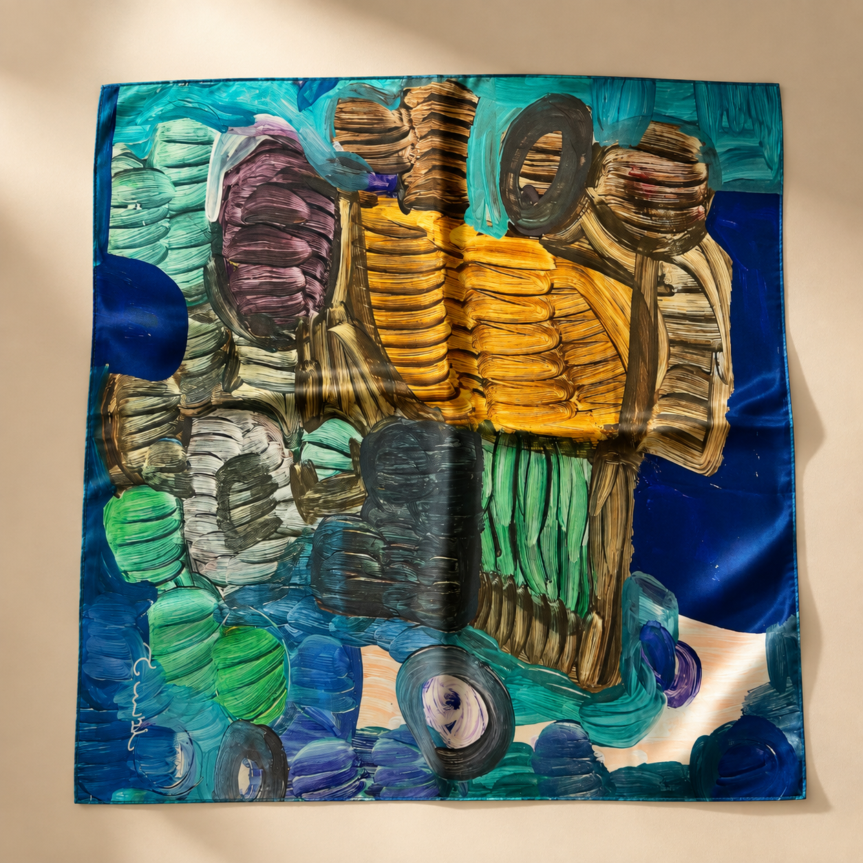 Azure City Art Scarf