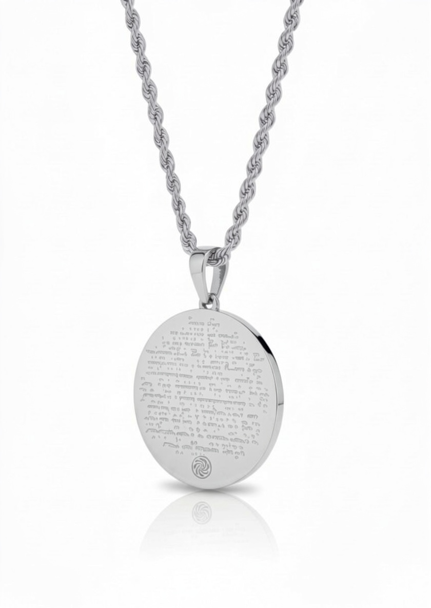 Armenian Heritage Reversible Clover Medallion Necklace – Hayr Mer Prayer Pendant (Unisex)