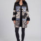 Mixed Media Faux Fur Statement Coat