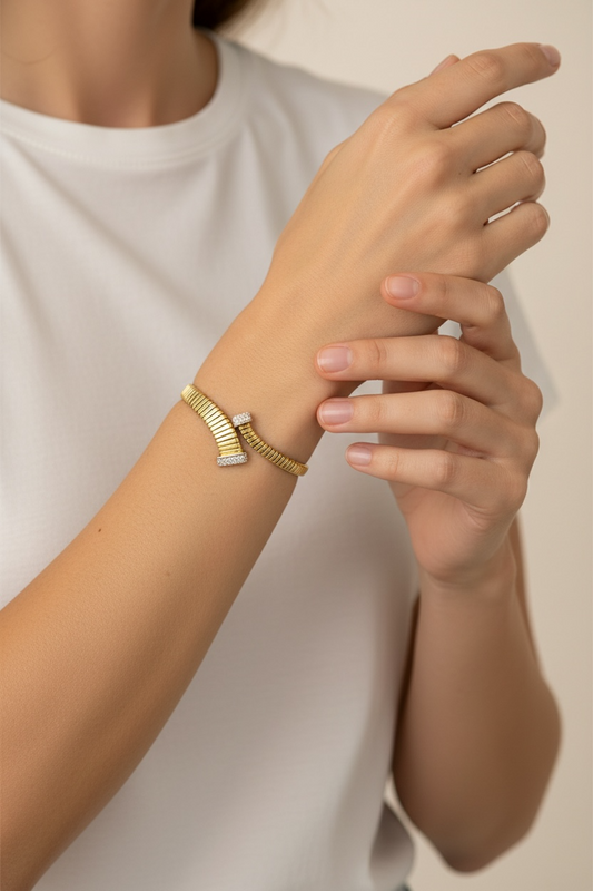 Gold Cuff Bracelet