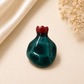 Jewel Tone Pomegranate Ceramic Brooch