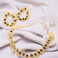 Black & Gold Nalu Handmade Crochet Necklace