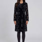 Velvet & Embroidered Lace Trench Coat