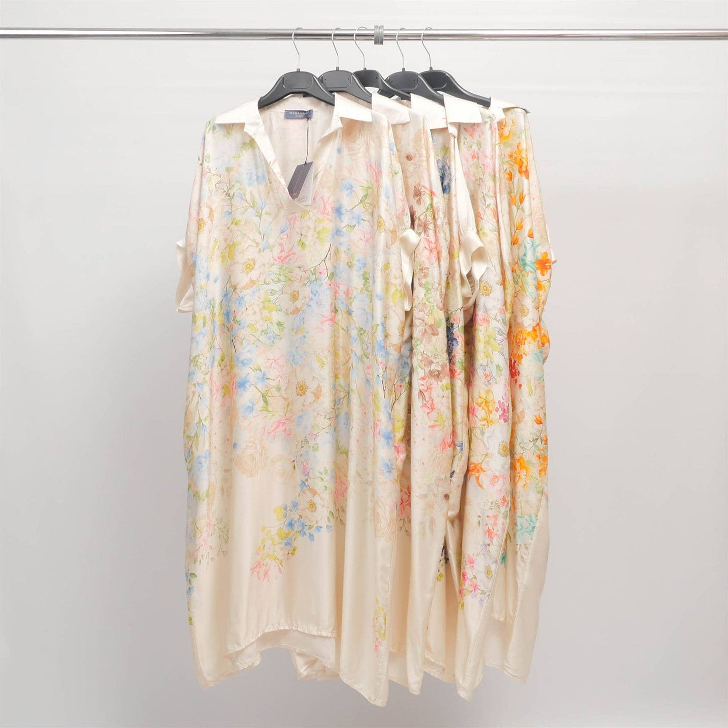 Sky Blue water color floral dress