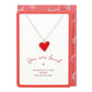 You Are Loved Heart Necklace Valentine's Day Greeting Card