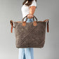 Brown Vintage Inspired Textured Tote