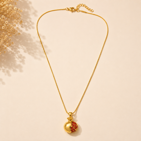 Red Pomegranate Necklace #2