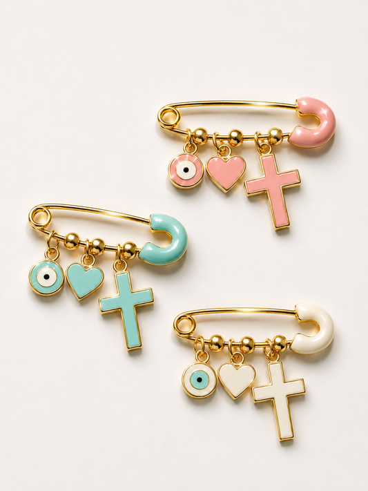 Baby Safety Pin Charm