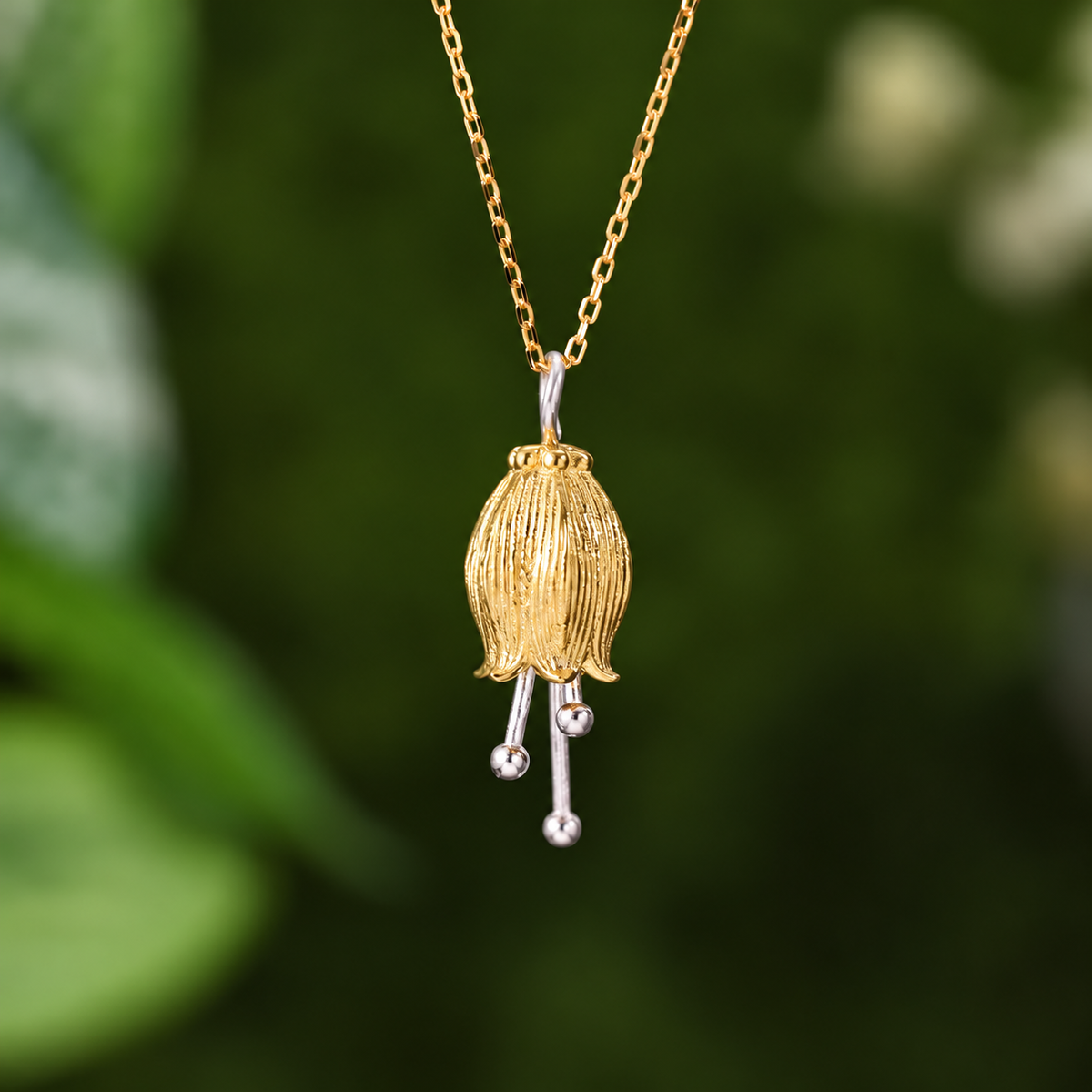 Lily Drop Pendant Necklace