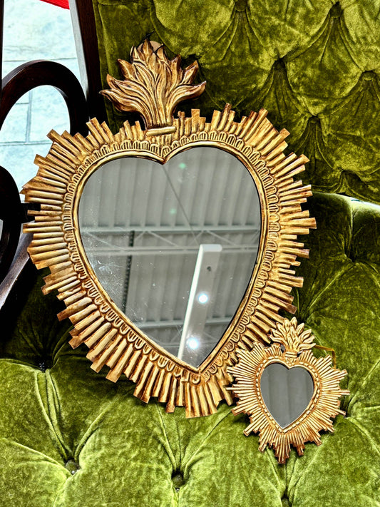 Tin Rays Sacred Heart Mirror: Large