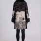 Mixed Media Faux Fur Statement Coat