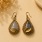Agate Leaf Drop Earrings