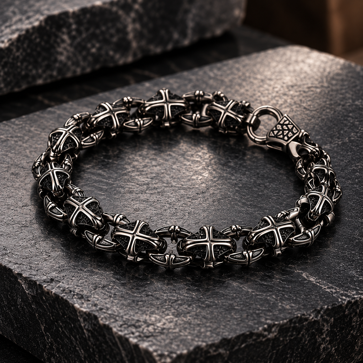 Knight’s Oath Cross Bracelet