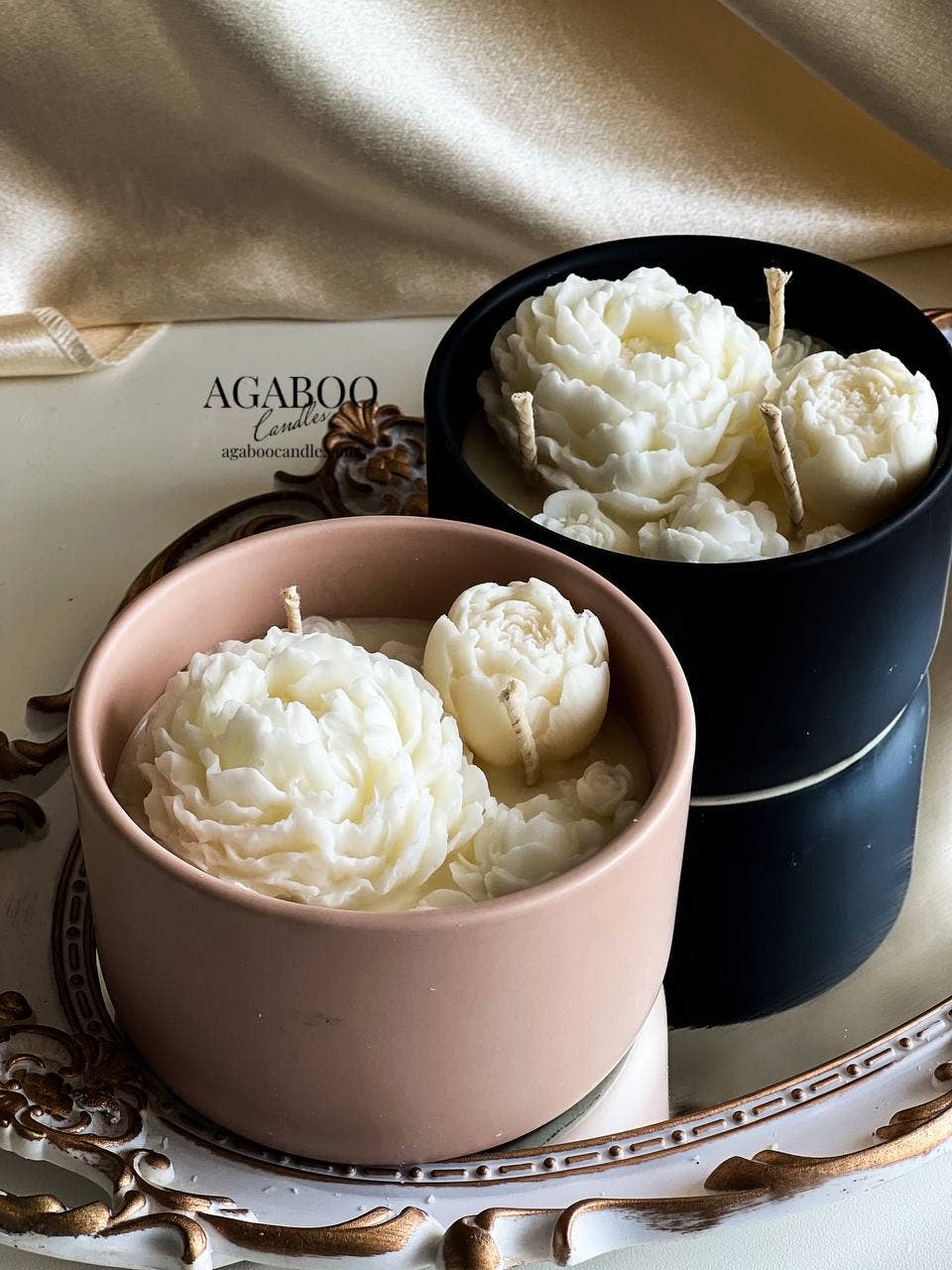 Handmade Black Ceramic Jar Candle