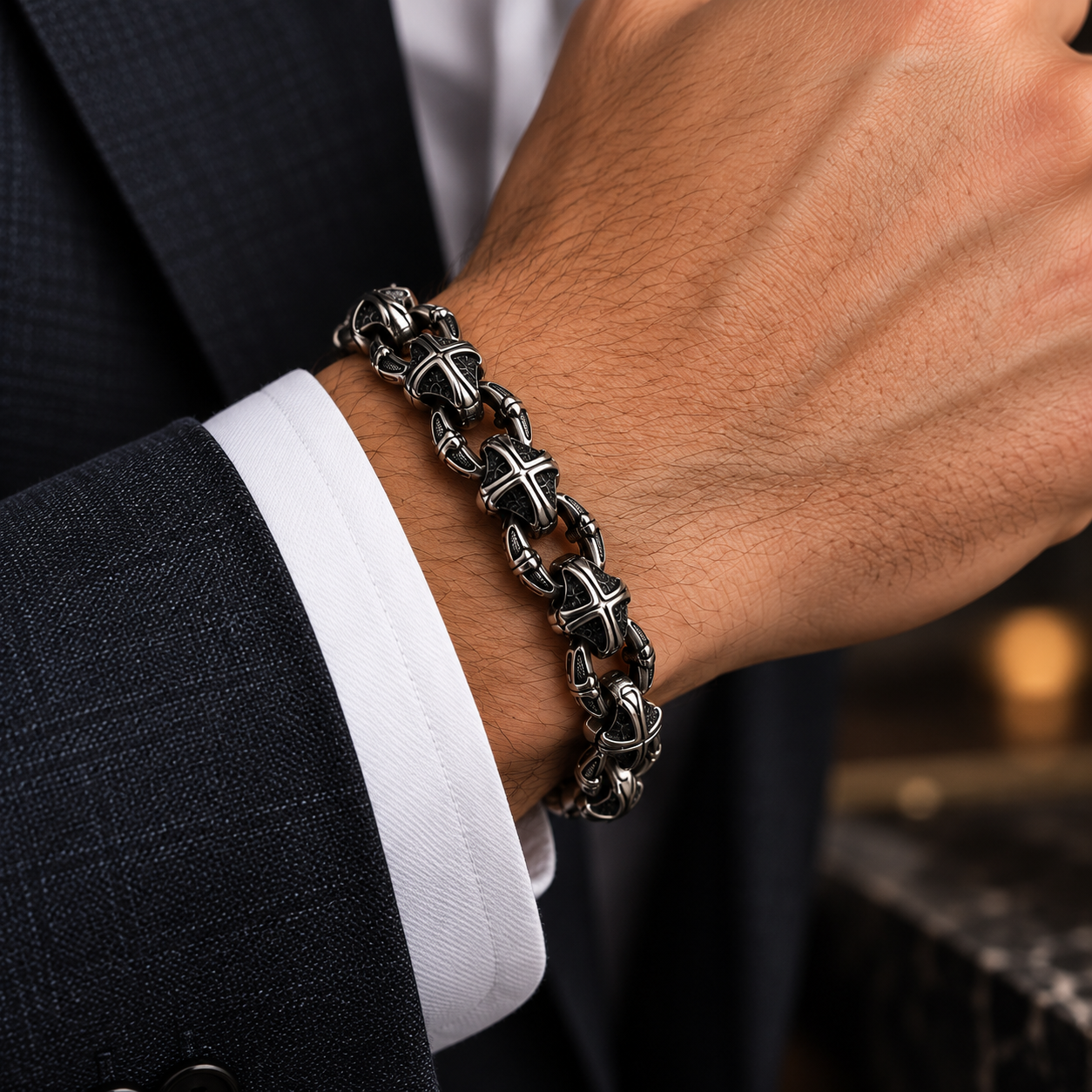 Knight’s Oath Cross Bracelet