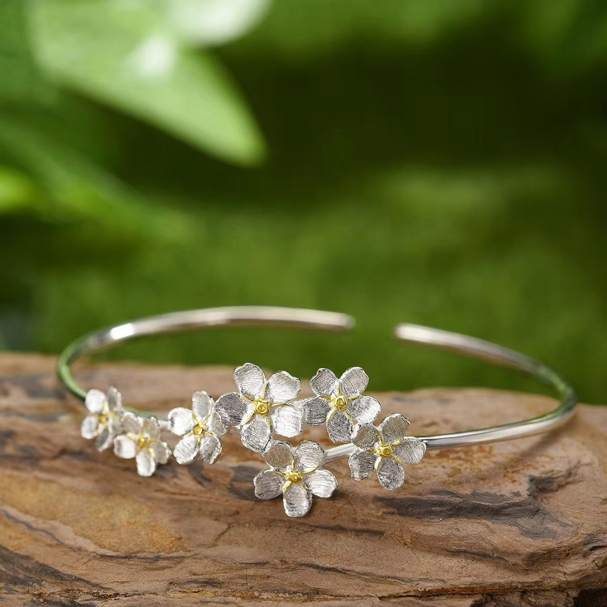 Flower Cluster Bangle