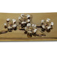 Oblong Gold Decorative Box With Flower Design Lid: Flower
