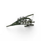Pearl Botanical Wheat Brooch Pin