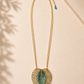 Azure Drop Swarovski Crystal Pendant Necklace