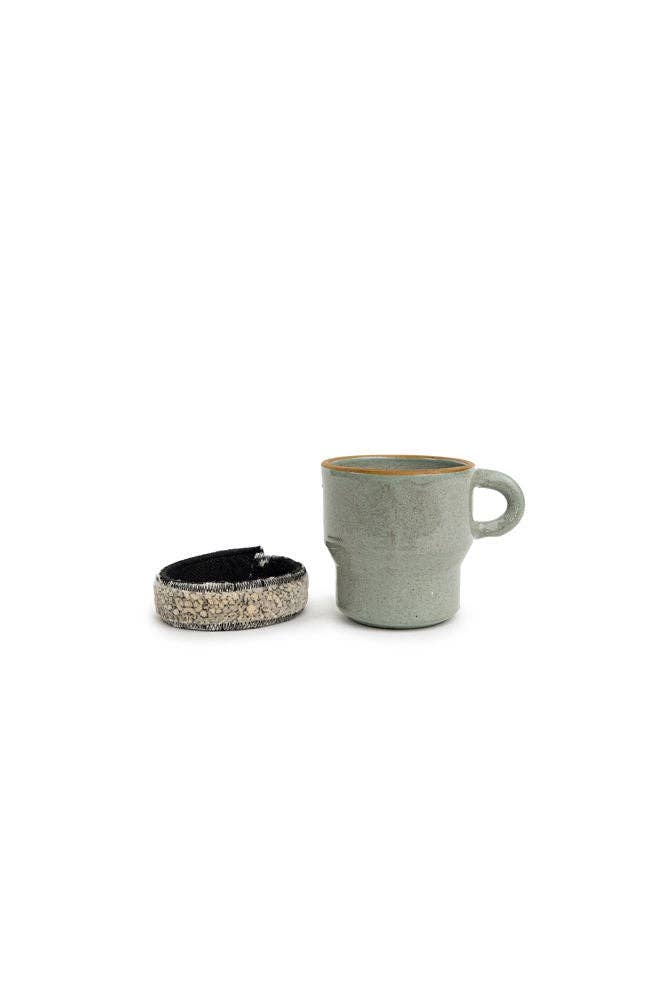 Kilim And Ceramic Mug: Blue