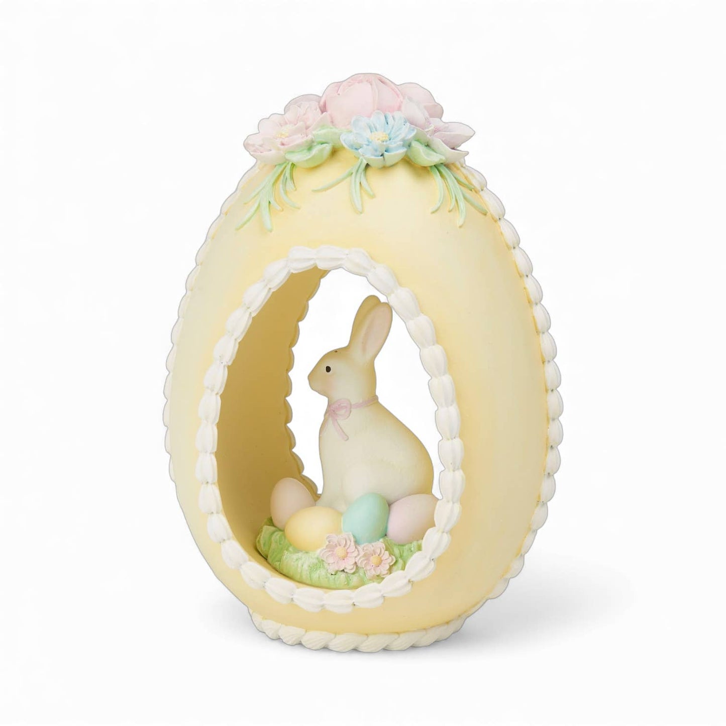 Yellow Sugar Egg w/Bunny: Spring Confections