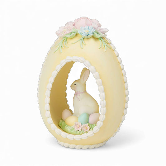 Yellow Sugar Egg w/Bunny: Spring Confections