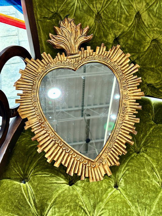 Tin Rays Sacred Heart Mirror: Large