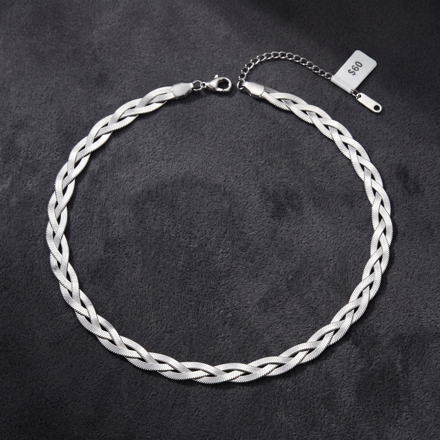 Woven flat chain Necklace