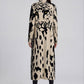 Leopard Intarsia Longline Knit Cardigan BACK ORDER
