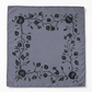 Batik Pomegranate Gray Silk Scarf