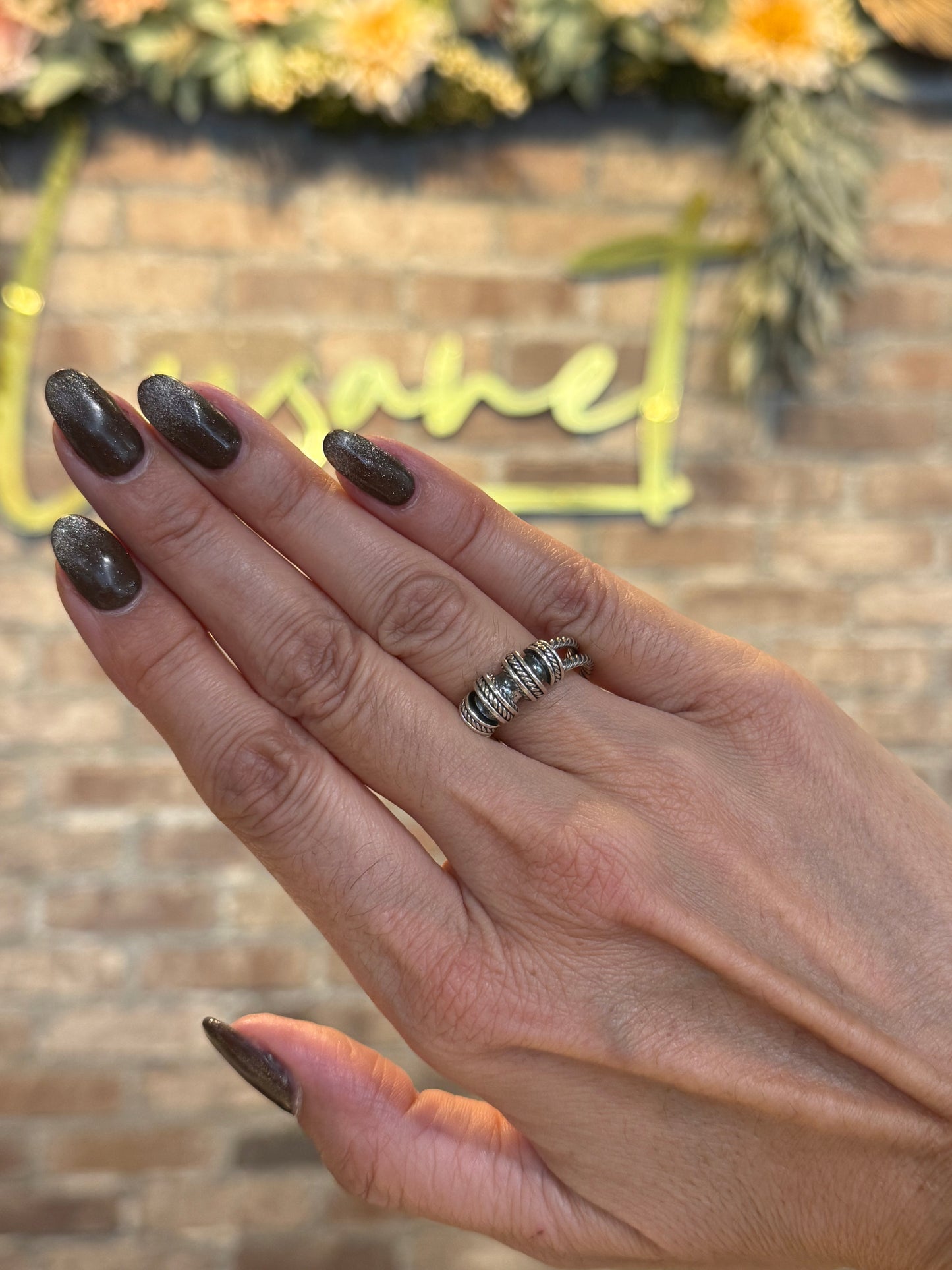 Silver Rope Accent Ring