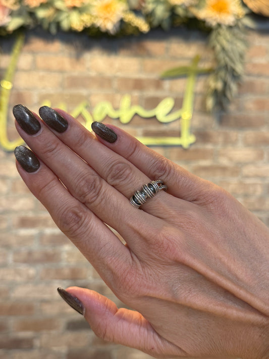 Silver Rope Accent Ring