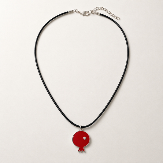 Red Pomegranate Pendant Necklace