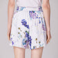 Macro floral print shorts