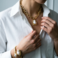 The Baroque Pearl Set — Chunky Chain Necklace & Open Cuff
