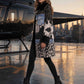 Mixed Media Faux Fur Statement Coat