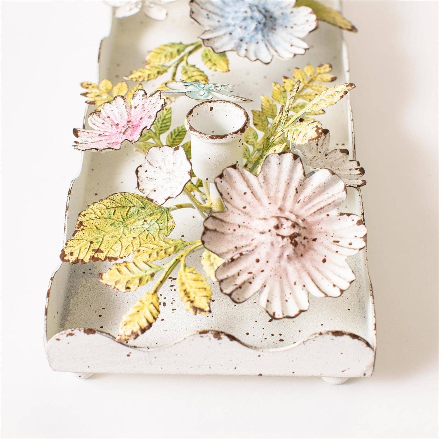 Dainty Hydrangea Taper Candle Holder