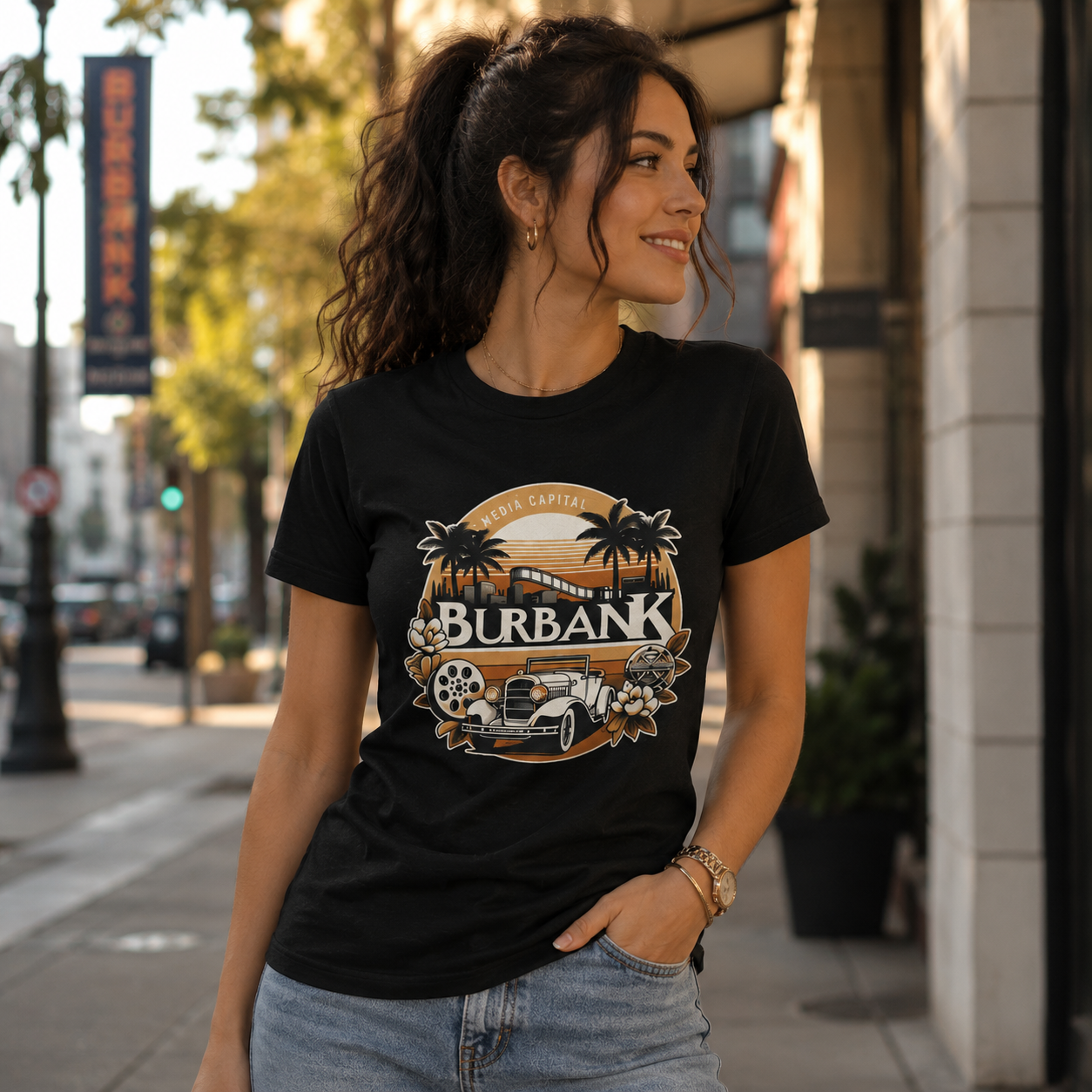 Retro Media Capital of the World T-shirt