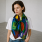Sunlit Dreams Abstract Scarf