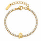Armenian Initials Tennis Bracelets in Gold