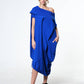 Oversize Cotton Kaftan Dress In Beige: Dark grey / L-XL-XXL