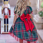 Holly Jolly Hi-Lo Plaid Holiday Dress