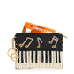 Play it Again Beaded Piano Keys and Notes Coin Purse