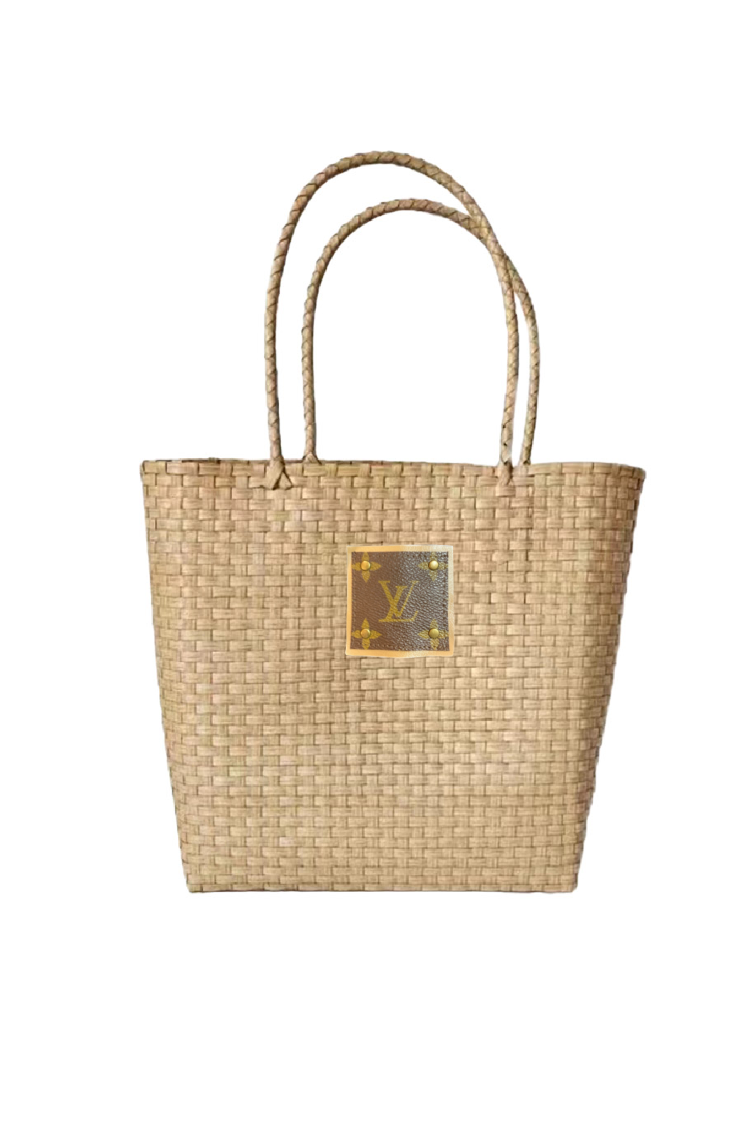 Upcycled Water Proof Tote Bag: Brown