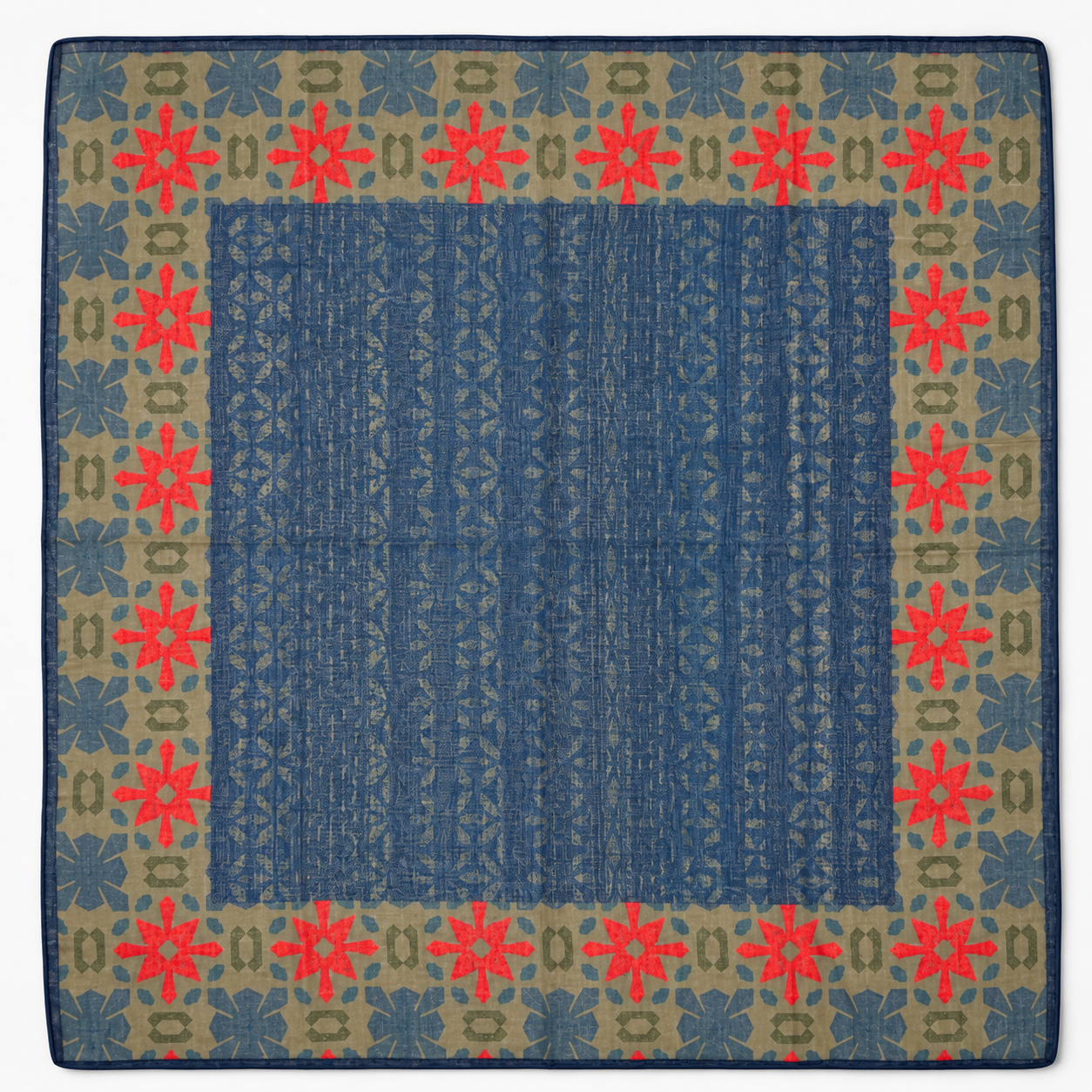 Armenian Geometric Cotton Scarf