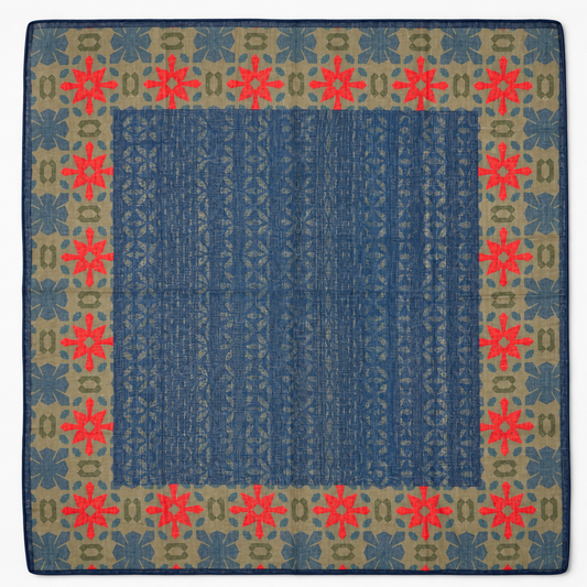 Armenian Geometric Cotton Scarf