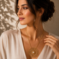 Golden Bloom Freshwater Pearl Pendant Necklace