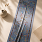 Armenian Alphabet Cashmere Scarf – Blue